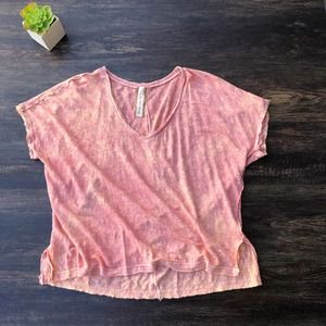 Aratta Silent Journey Orange Linen Top